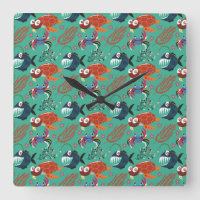 Aquatic animals pattern | ocean underwater life 33