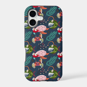 Aquatic animals pattern ocean underwater life 34