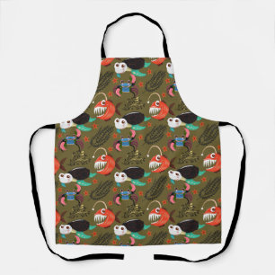 Aquatic animals pattern   ocean underwater life 36 apron