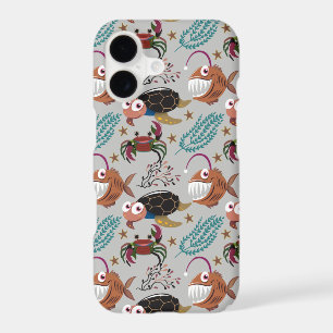 Aquatic animals pattern ocean underwater life 37