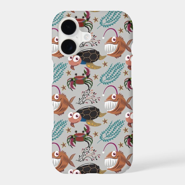 Aquatic animals pattern | ocean underwater life 37 (Back)