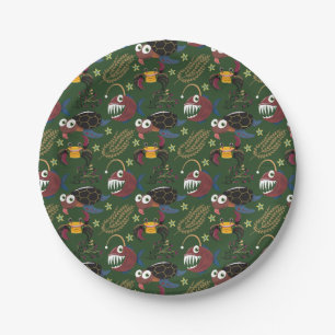Aquatic animals pattern   ocean underwater life 38 paper plate