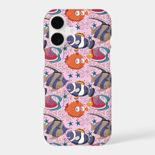 Aquatic animals pattern ocean underwater life 39