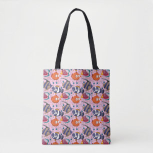 Aquatic animals pattern ocean underwater life 39 tote bag