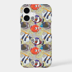 Aquatic animals pattern ocean underwater life 40