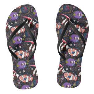 Aquatic animals pattern   ocean underwater life 47 jandals