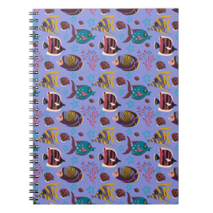 Aquatic animals pattern   ocean underwater life 8 notebook