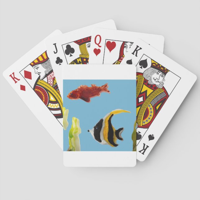 Aquatic Art Angel Fish Playing Cards (Back)