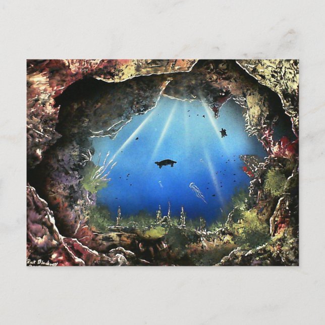 Aquatic Cave Postcard (Front)