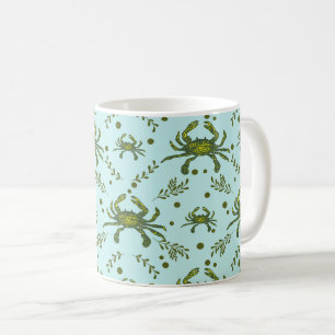 Aquatic Crabs Pattern Design Coffee Mug