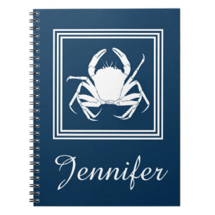 Aquatic design spiral notebook