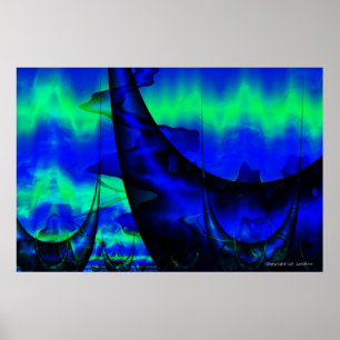 Aquatic Distortion Poster