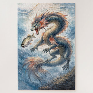 Aquatic Dragon Fishing Jigsaw Puzzle