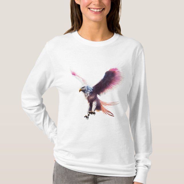 Aquatic Eagle Tee Womens T-shirt (Front)