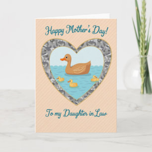 Aquatic Family Love Mothers Day Card