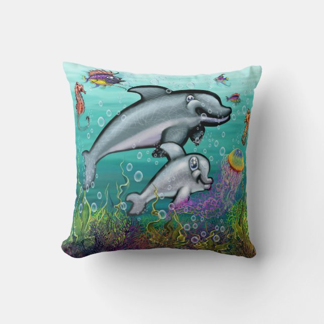 Aquatic Fantasy Cushion (Front)
