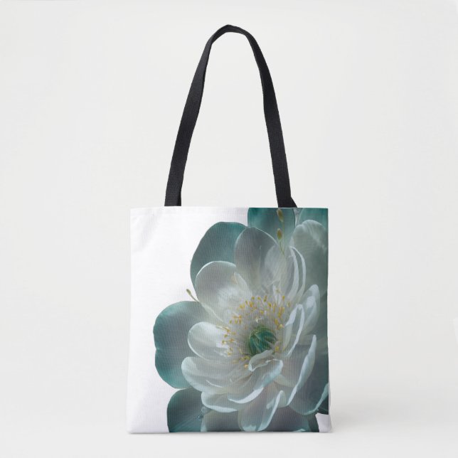Aquatic Flowers with Overlapping Petals and Underw Tote Bag (Front)