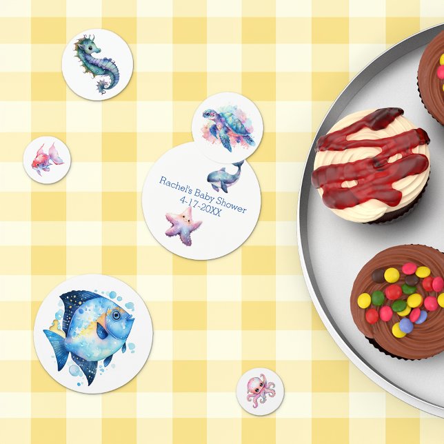 Aquatic Friends Baby Shower Confetti (Creator Uploaded)