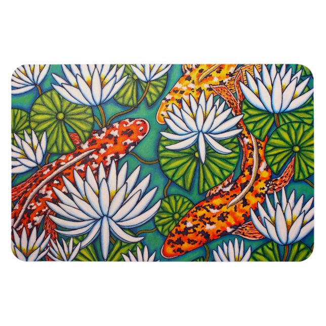 Aquatic Jewels Magnet by Lisa Lorenz (Horizontal)