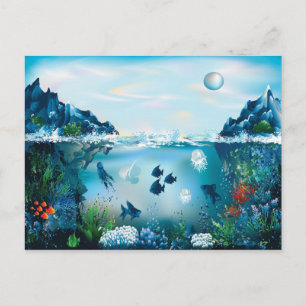 Aquatic Landscape Postcard
