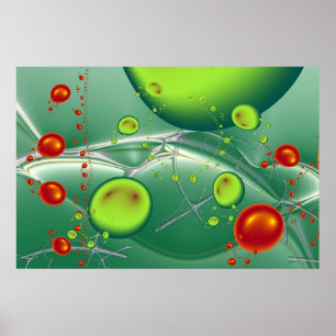 Aquatic landscape. poster