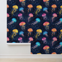 Aquatic Life Sea Creature Jellyfish Chalk Drawing