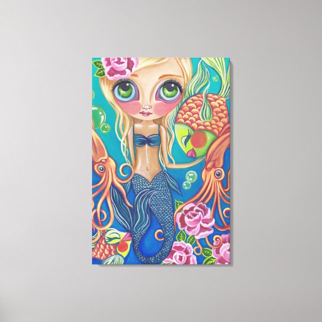 "Aquatic Mermaid" Canvas Print (Front)