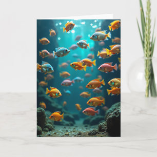 Aquatic Scene Fathers Day Card