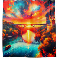 "Aquatic Serenity - Comal River Sunset Art"
