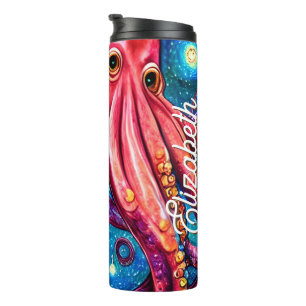 Aquatic Tentacles Kraken Menacing Scary Custom Thermal Tumbler