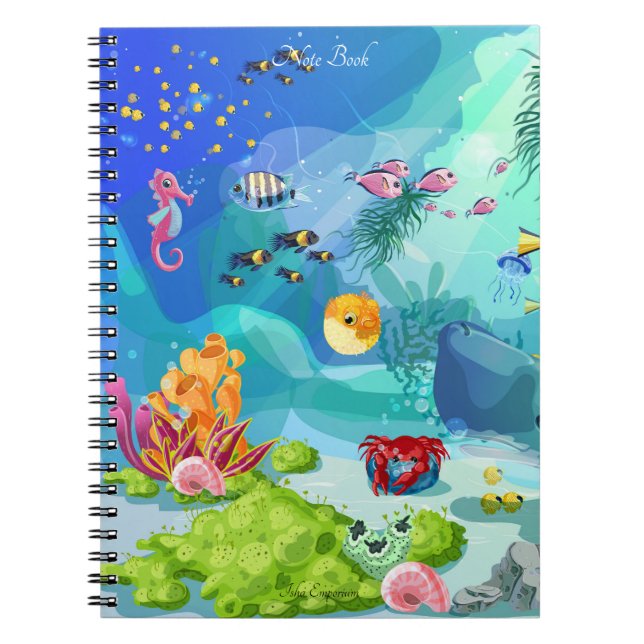 Aquatic-Themed Notebook (Front)