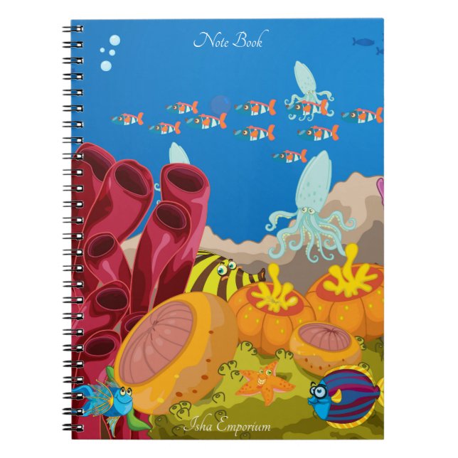 Aquatic-Themed Notebook (Front)
