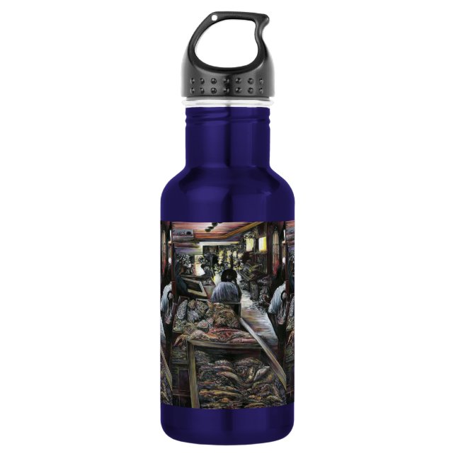 Aquatic, yet kissed with Desert Wind, Jerusalem 532 Ml Water Bottle (Front)