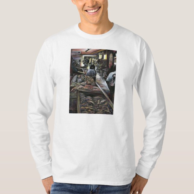 Aquatic, yet kissed with Desert Wind, Jerusalem T-Shirt (Front)