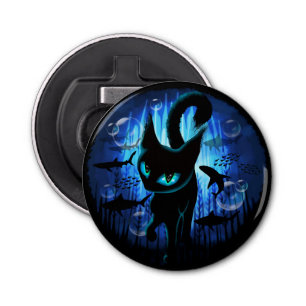 Aquaticat - Surreal Cat in Deep Ocean Fantasy Bottle Opener
