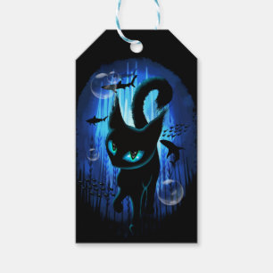 Aquaticat - Surreal Cat in Deep Ocean Fantasy Gift Tags