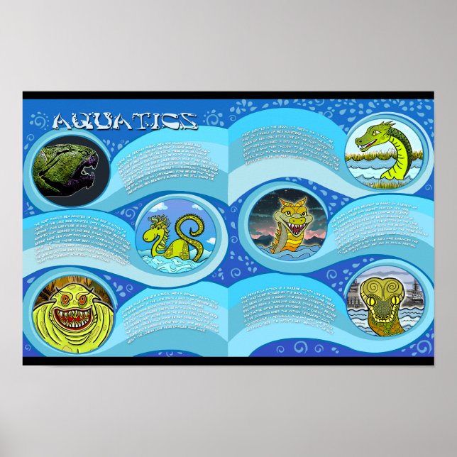 Aquatics Poster Eerie Lake Erie Official Merch (Front)