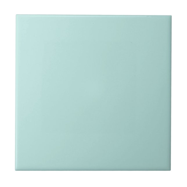 Aquatint Ink Turquoise Square Kitchen and Bathroom Tile (Front)