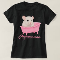 Aquawoman Gerbil in a Pink Bathtub | Kawaii Rodent