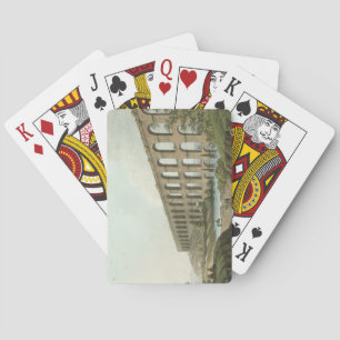 Aqueduct near Belgrade, Serbia, plate 6 from 'View Playing Cards