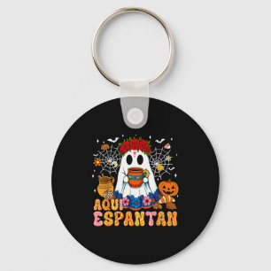 Aqui Espantan Mexican Ghost Halloween Soky Conchas Key Ring