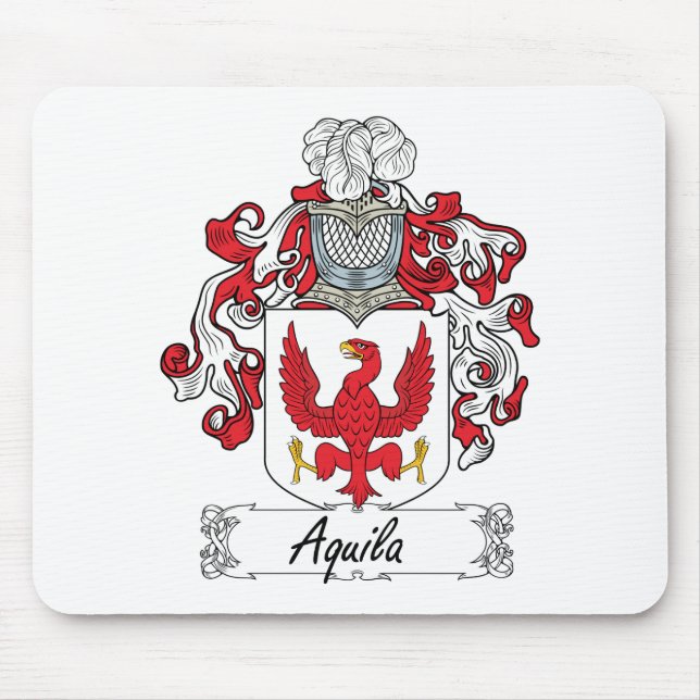 Aquila Family Crest Mouse Pad (Front)