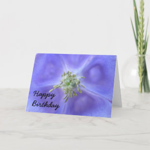 Aquilegia Flower Birthday Card