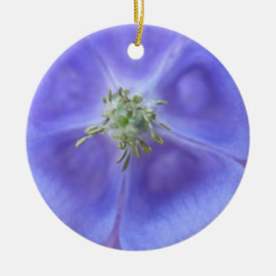 Aquilegia Flower Custom Birthday Ceramic Tree Decoration