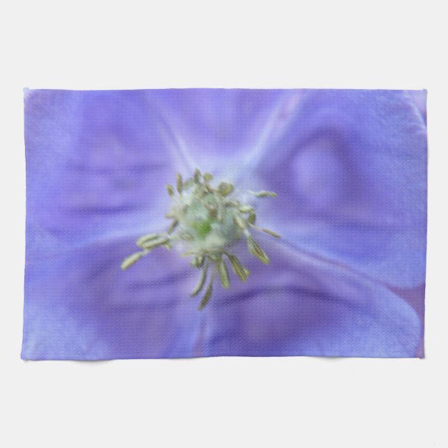 Aquilegia Flower Kitchen Towel (Horizontal)