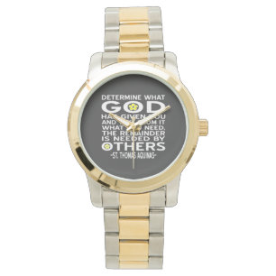 Aquinas Quote Determine What God Has Given You  Watch