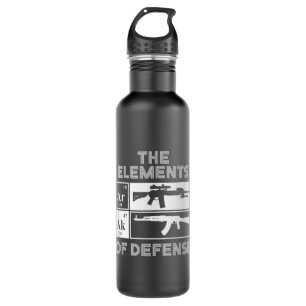 AR15 AK47 Elements of Defense Periodic Table 710 Ml Water Bottle