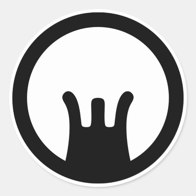 AR15/M16 Sights Classic Round Sticker (Front)