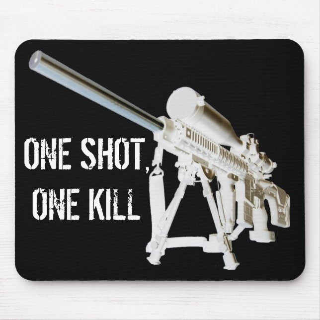 AR15 Mouse Pad- One shot, one kill Pad (Front)