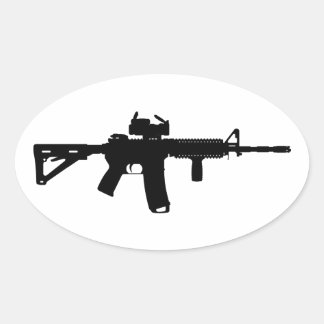 ar15 oval sticker